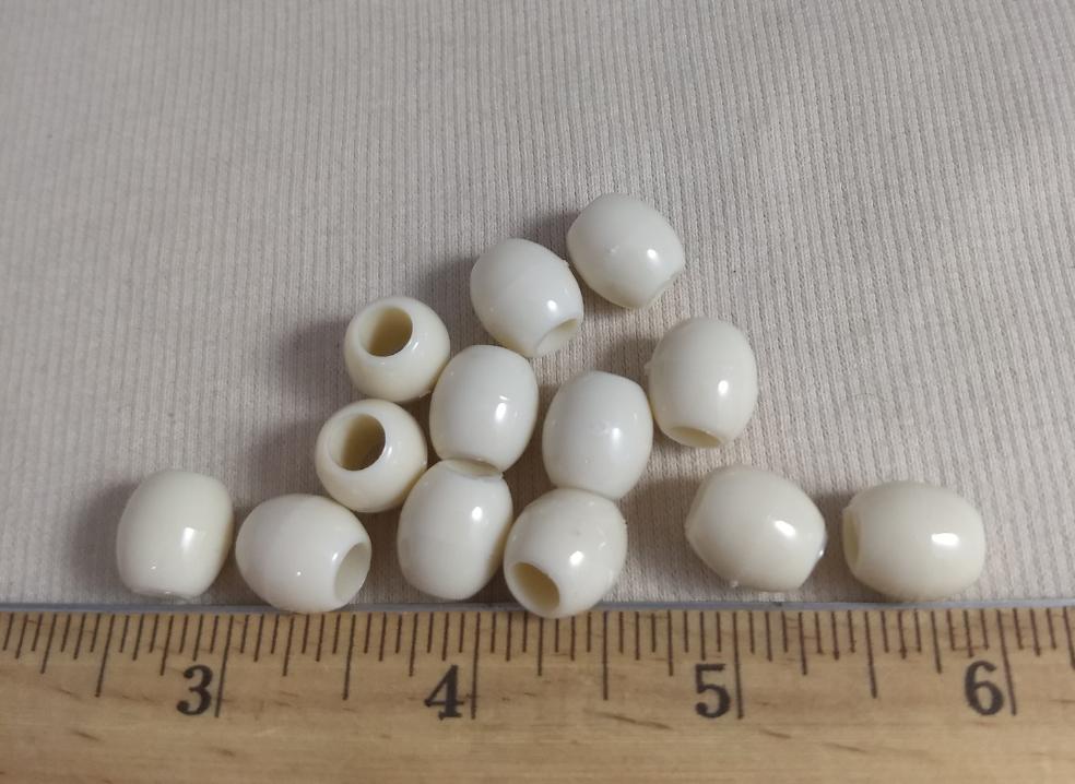 Bead #1493 #2-Hole #White #100pc