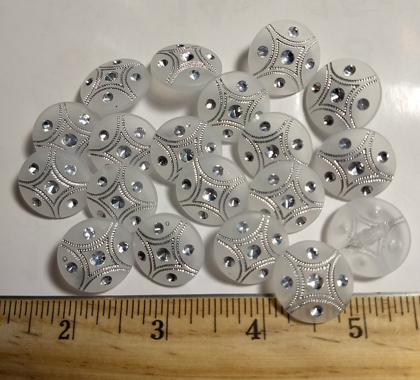 Button #JL650 #Shank #Clear #Nylon #10pc