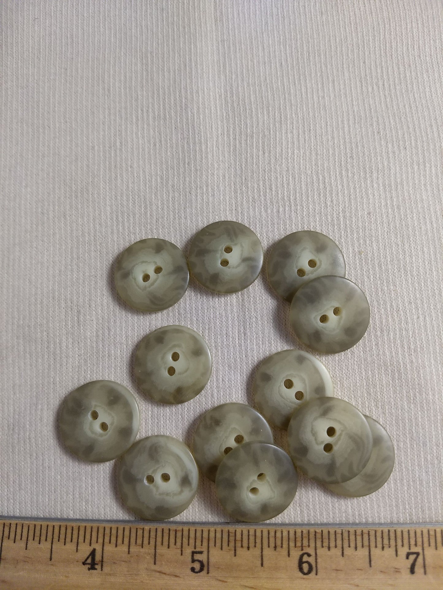 Button #2197 #2 Hole #Grey Imitation #Horn #Polyester #10pc