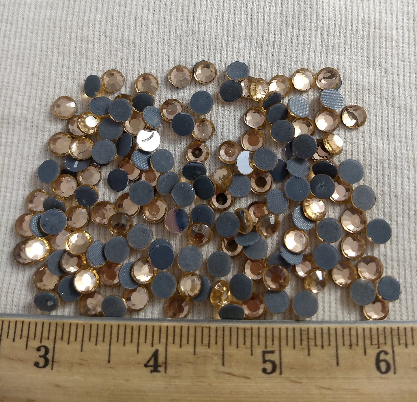 Bead #Rhinestone #SS30 #Champagne #Round #Grade-A #144pc