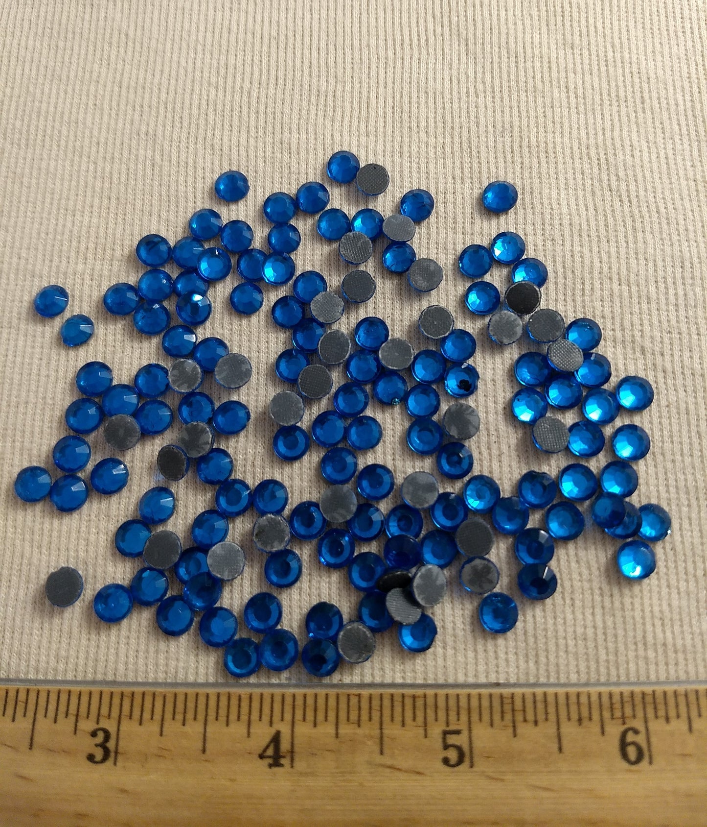 Bead #Rhinestone #SS30 #Blue #Grade-A #144pc