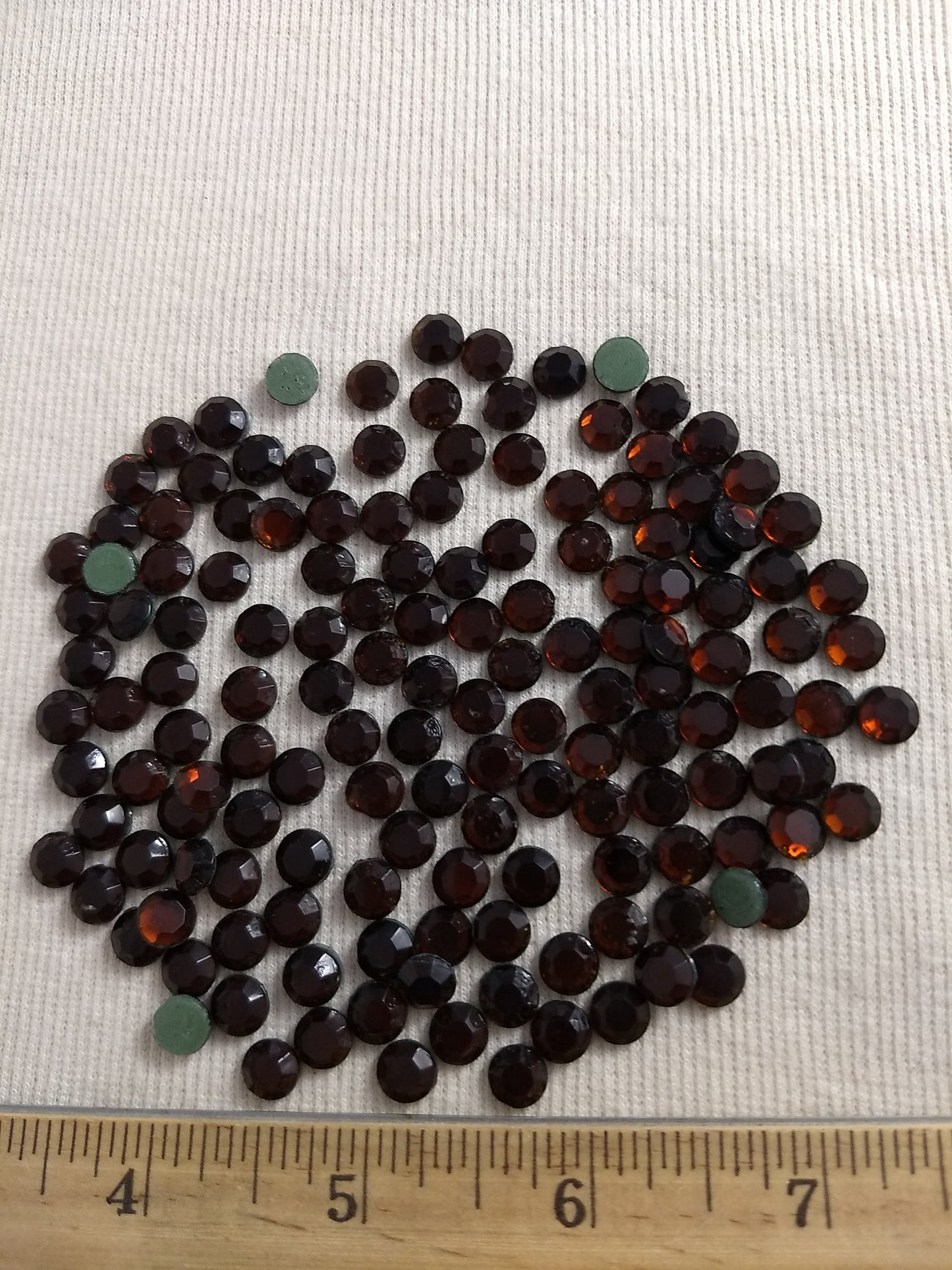 Bead #Rhinestone #SS34 #Brown #Grade-A #144pc