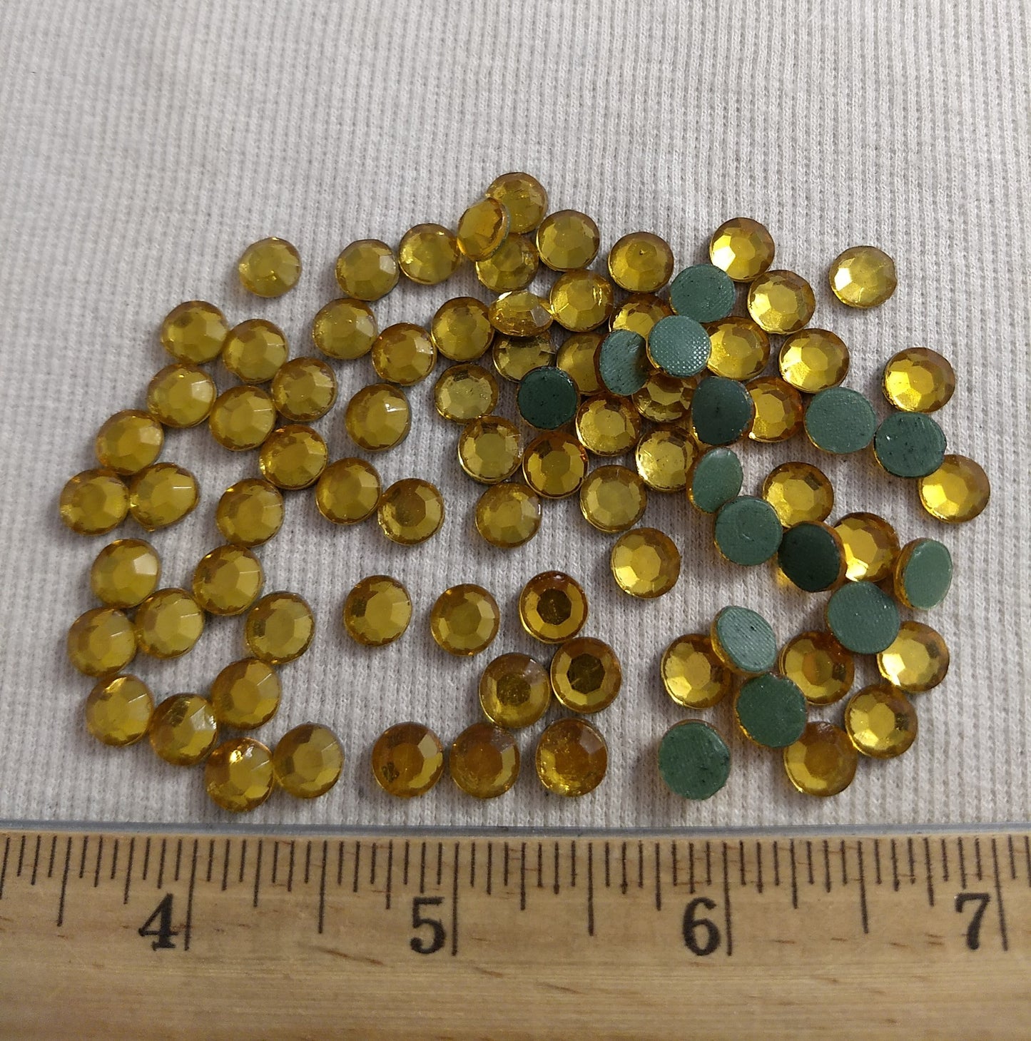 Bead #Rhinestone #SS34 #Yellow #Grade-A #144pc