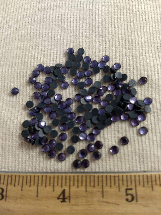 Bead #Rhinestone #SS16 #051 #Purple #Round #Grade-A #144pc