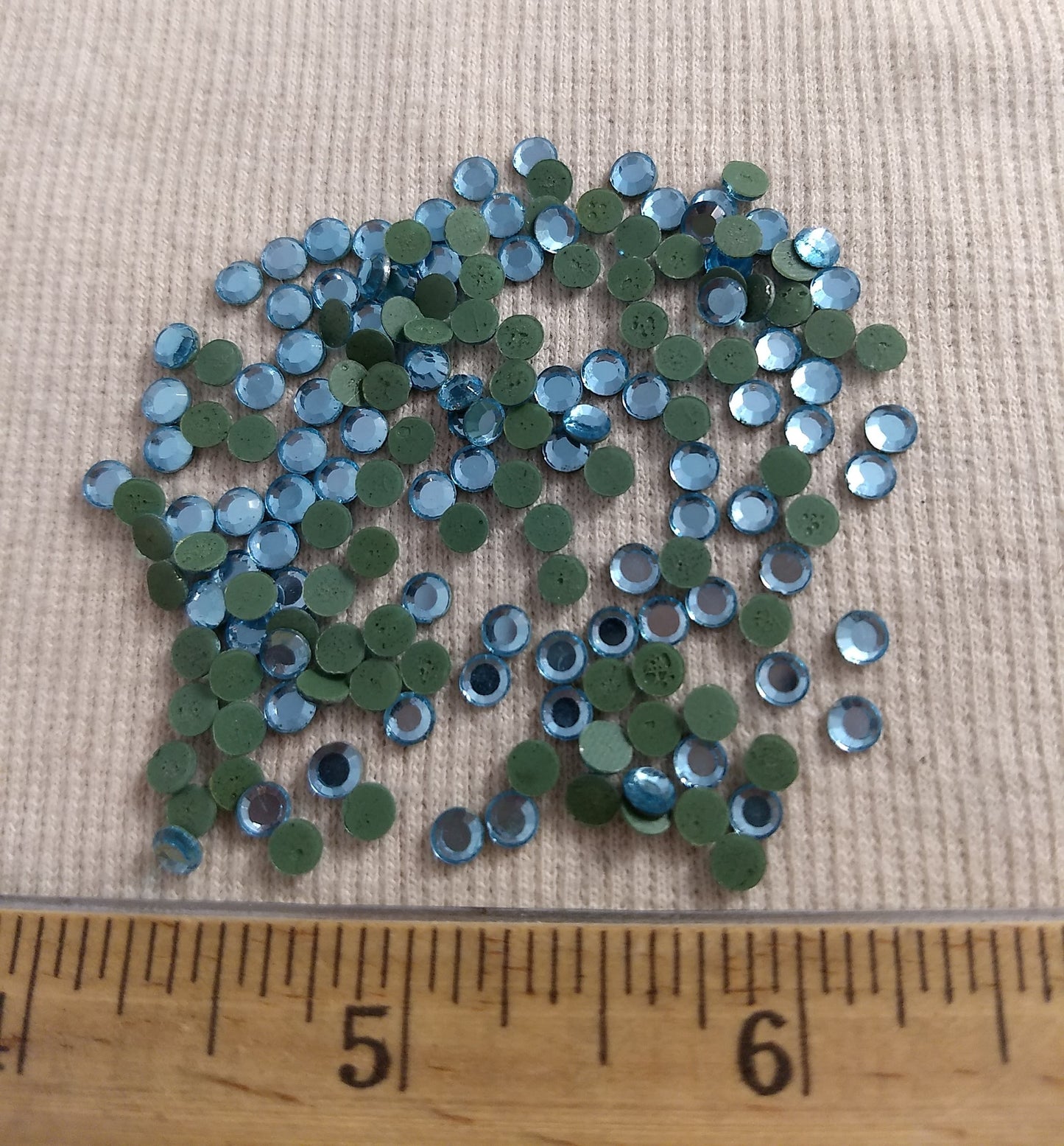 Bead #Rhinestone #SS16 #Blue #Round #Grade-A #144pc