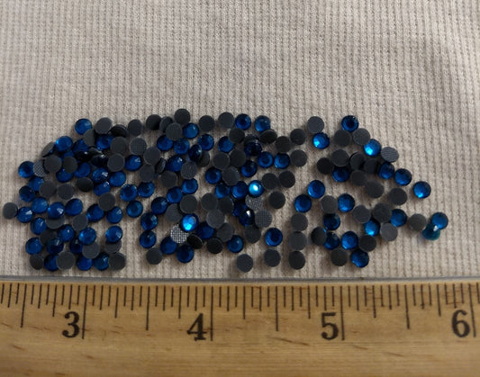 Bead #Rhinestone #SS16 #Blue #Round #Grade-A #144pc