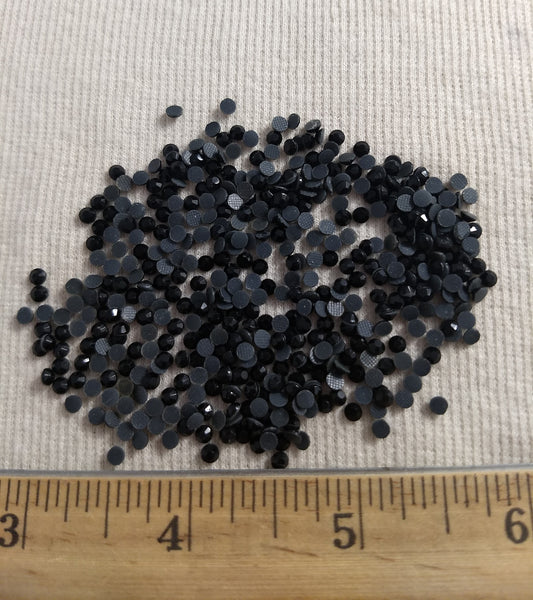 Bead #Rhinestone #SS12 #Black #Round #Grade-A #432pc