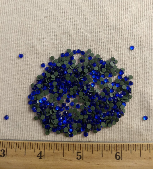 Bead #Rhinestone #SS12 #015 #Blue #Round #Grade-A #432pc