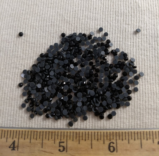 Bead #Rhinestone #SS10 #Black #Round #Grade-A #432pc