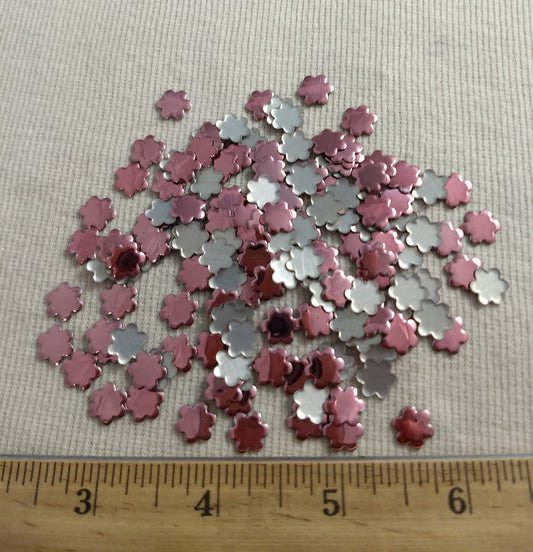 Bead #Rhinestud #Flower #61 #Pink #Hot-Fix #144pc