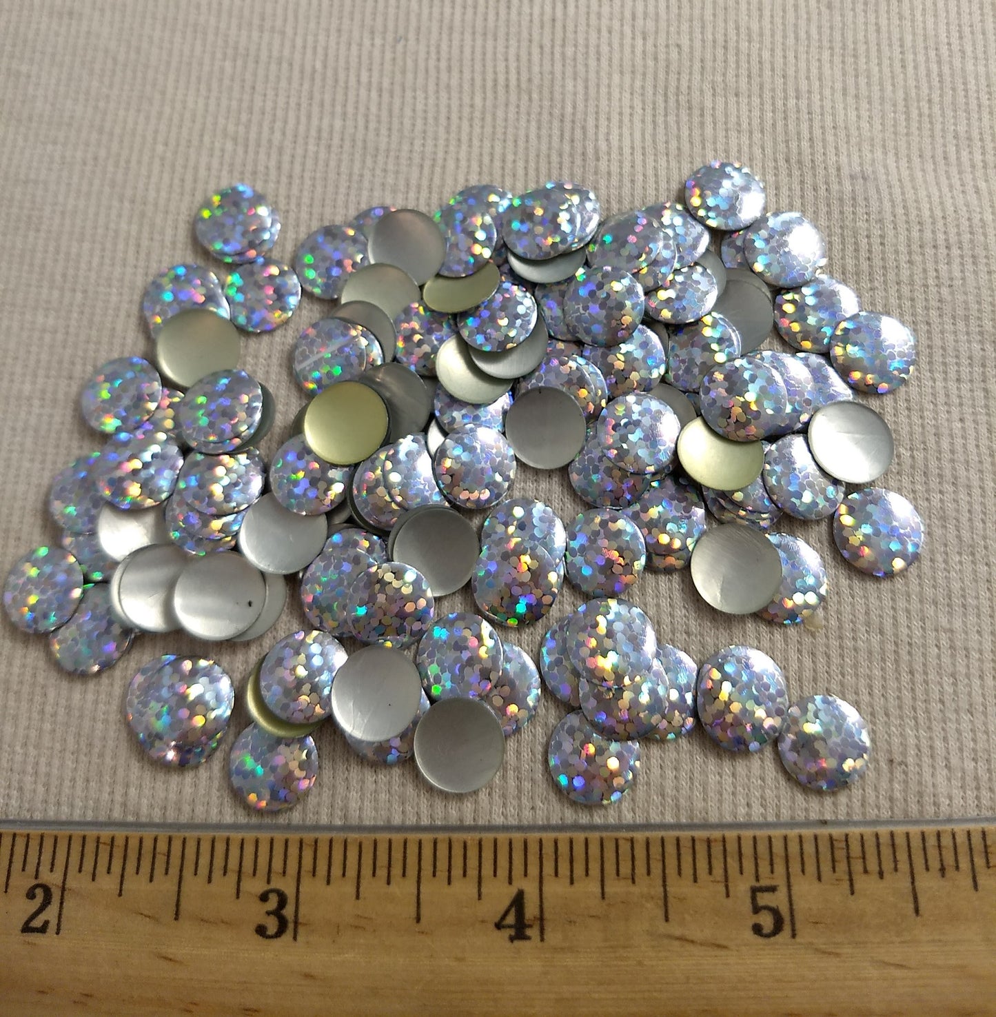 Bead #Rhinestud #33LS #Silver #Laser #Round #Hot-Fix #144pc