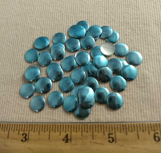 Bead #Rhinestud #Turquoise #Round #Hot-Fix #144pc