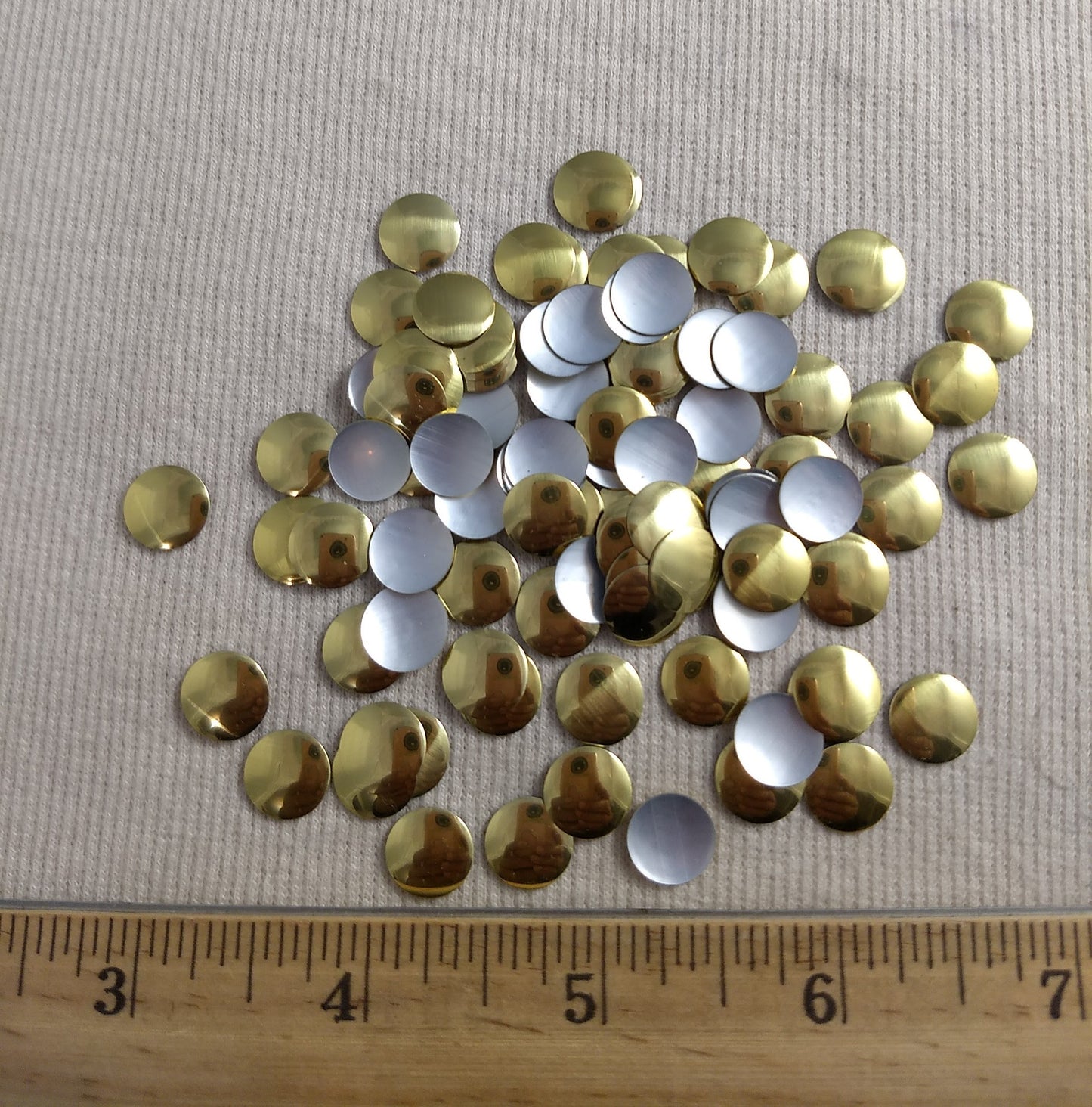 Bead #Rhinestud #Gold #Round #Hot-Fix #144pc