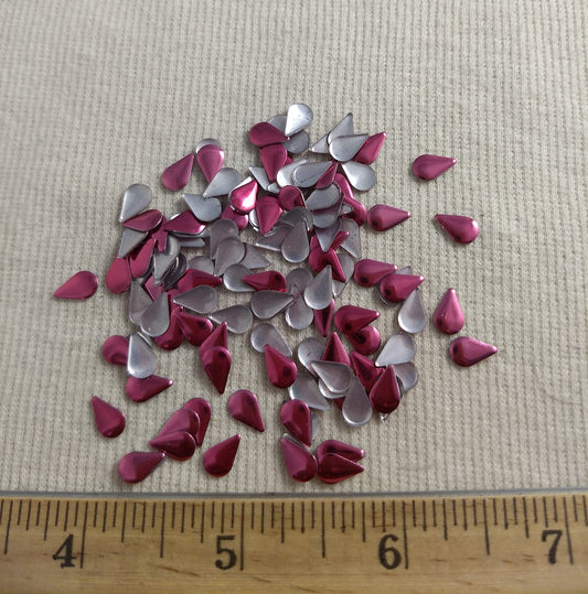 Bead #Rhinestud #Fuchsia #Tear-Drop #Hot-Fix #144pc