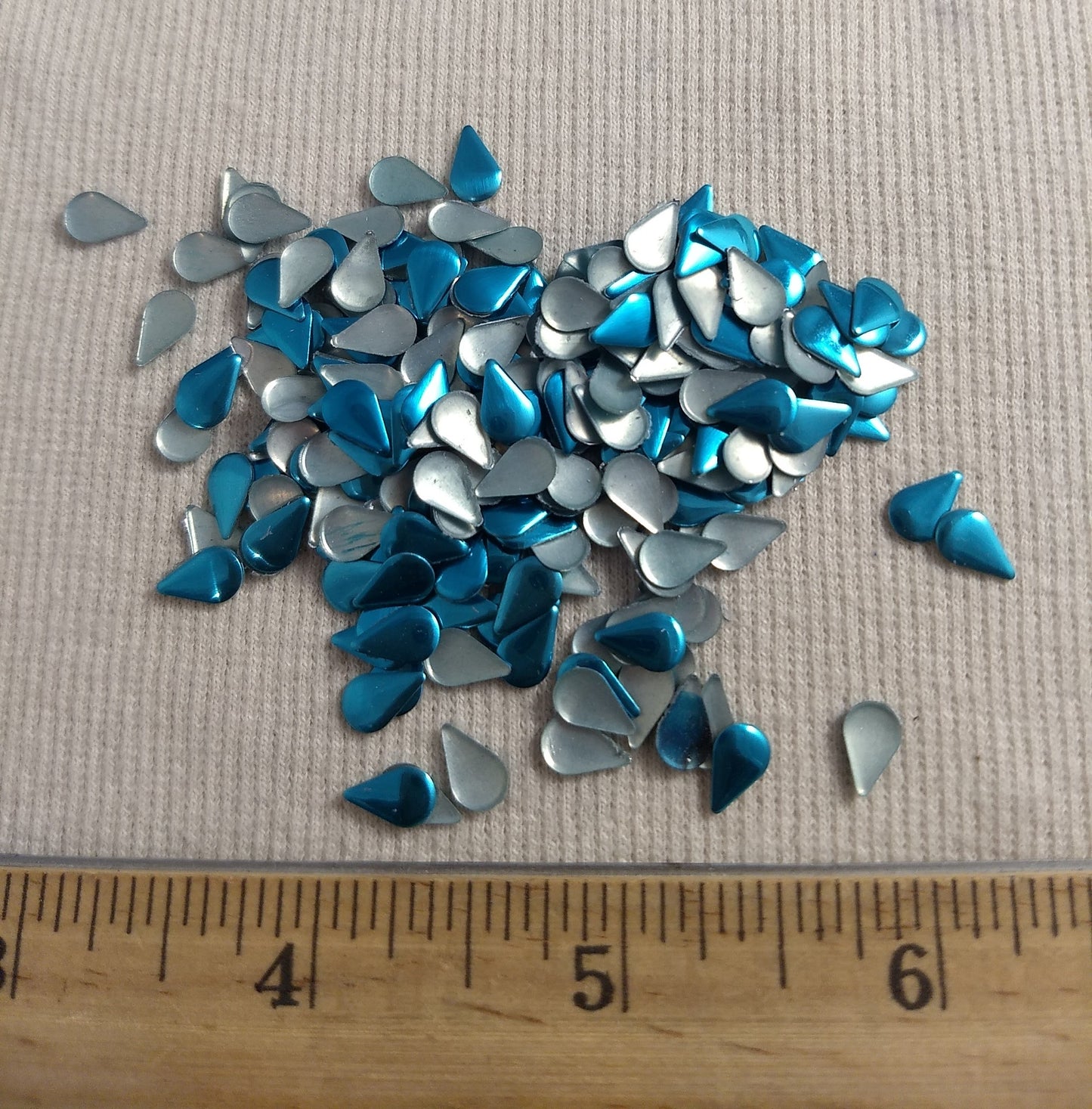 Bead #Rhinestud #Blue #Tear-Drop #Hot-Fix #144pc