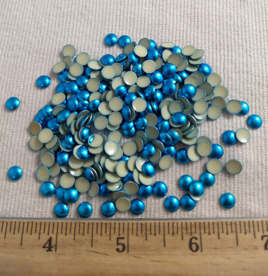 Bead #Rhinestud #Blue #Dome #Hot-Fix #144pc