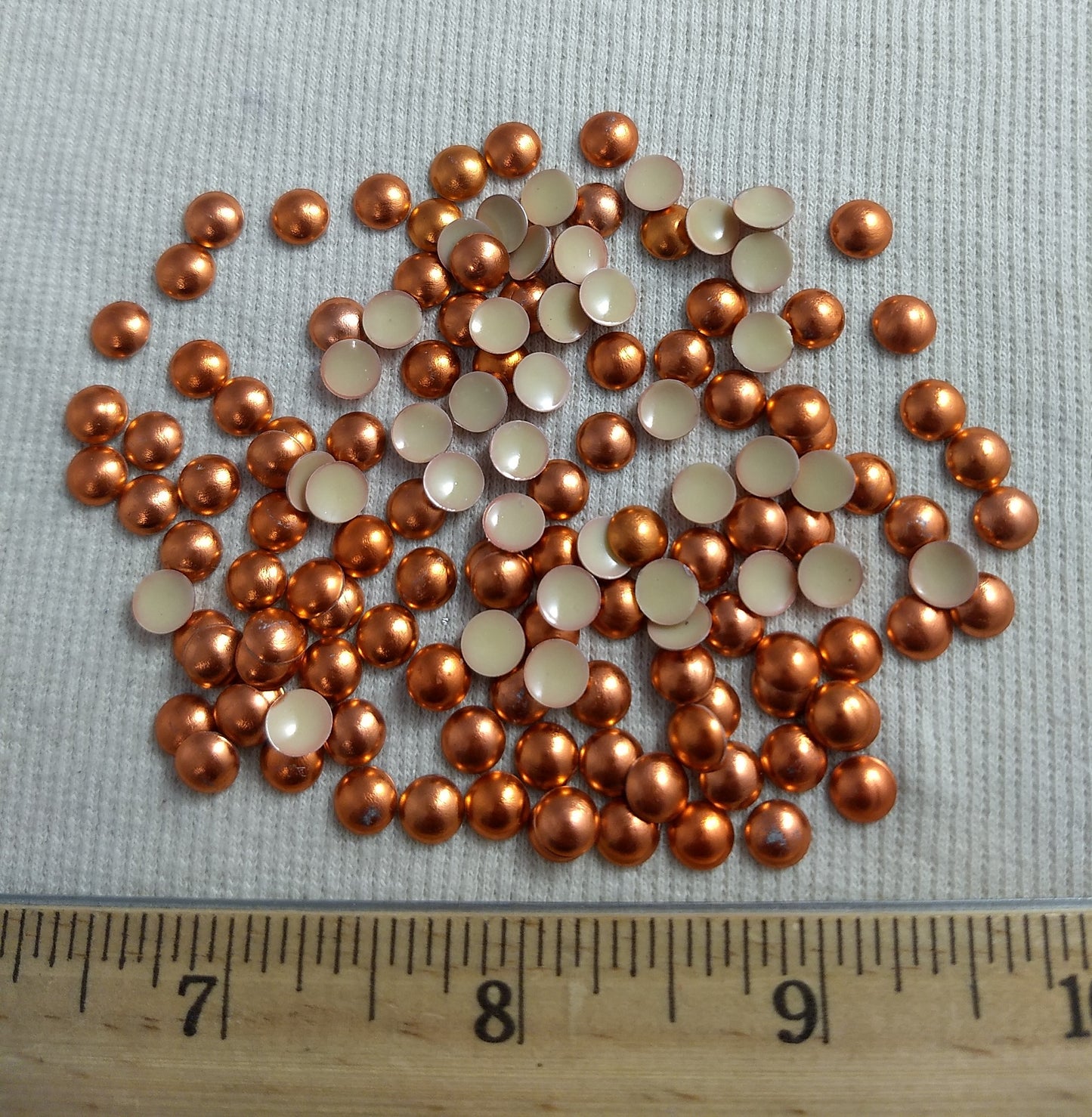 Bead #Rhinestud #Orange #Dome #Hot-Fix #144pc