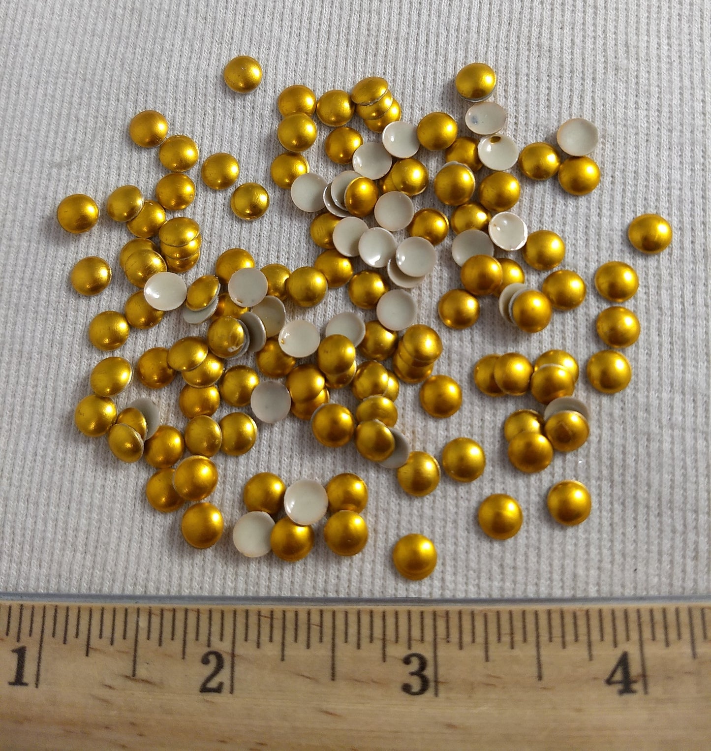 Bead #Rhinestud #Gold #Dome #Hot-Fix #144pc