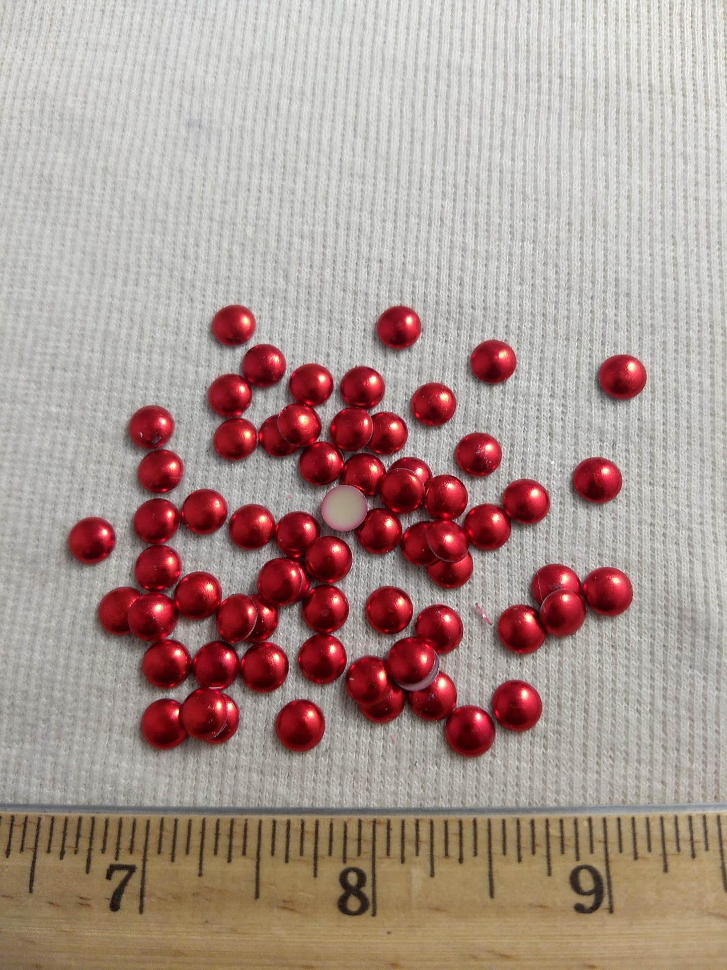 Bead #Rhinestud #Red #Dome #Hot-Fix #144pc