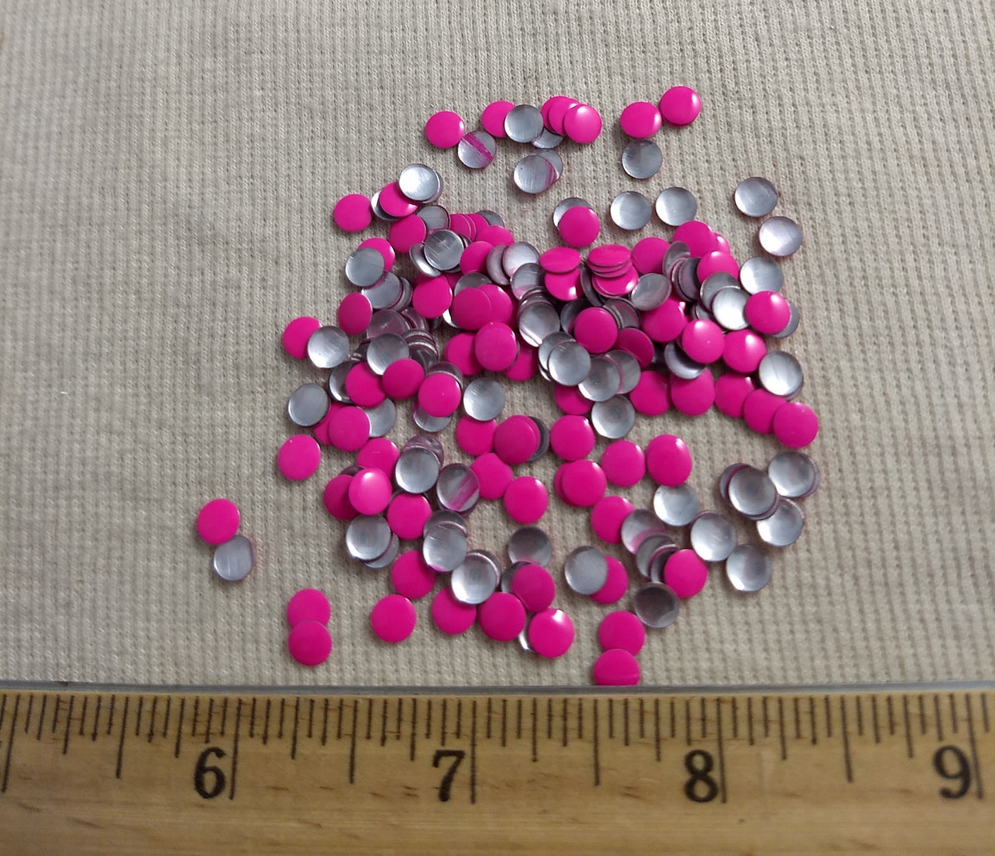 Bead #Rhinestud #Bright-Pink #Round #Hot-Fix #432pc