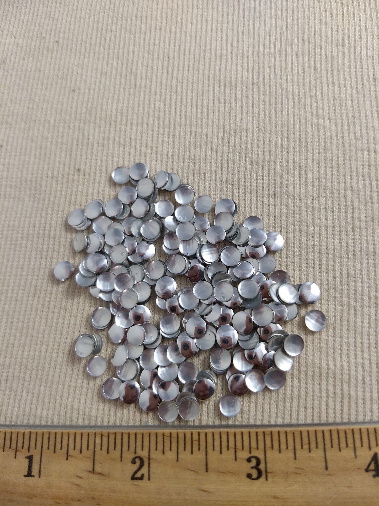 Bead #Rhinestud #Silver #Flat #Round #Hot-Fix #432pcs