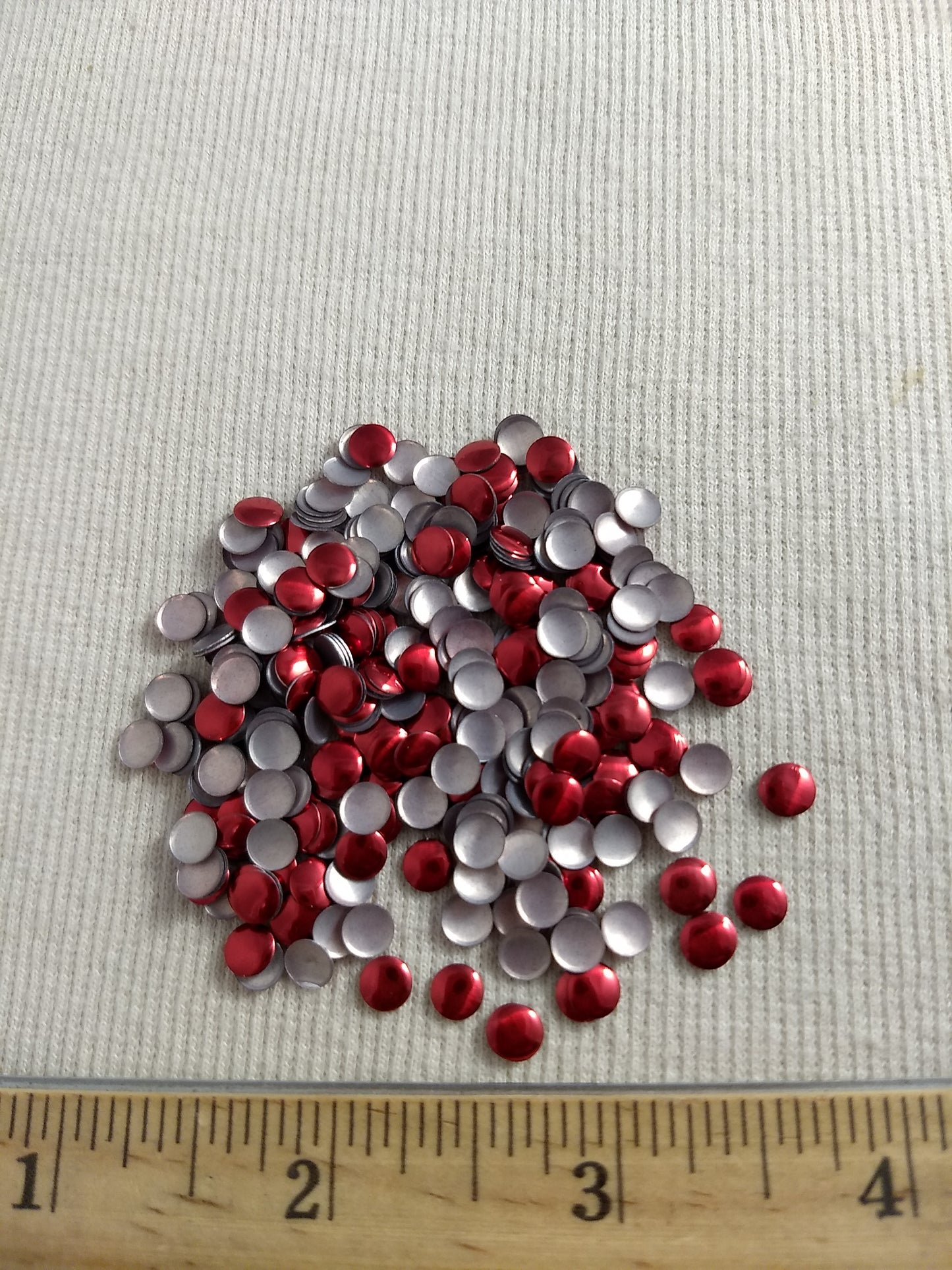 Bead #Rhinestud #Red #Round #Flat #Hot-Fix #432pcs