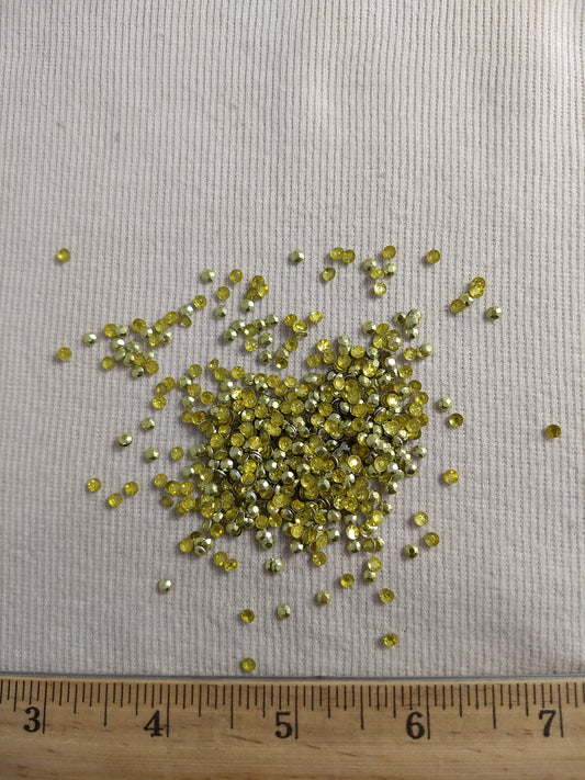 Bead #Rhinestud #A24 #Green #Round #Faceted #Hot-Fix #1152pcs