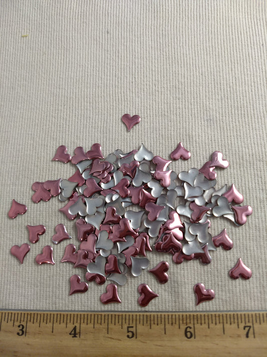 Bead #Rhinestud #61 #Pink #Heart #Hot-Fix #144pcs