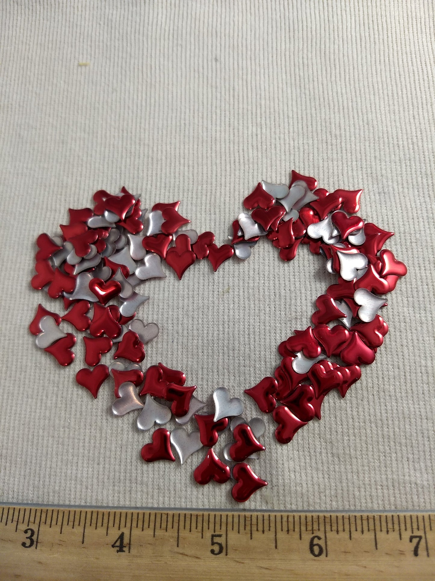 Bead #Rhinestud #Red #Heart #Hot-Fix #144pcs