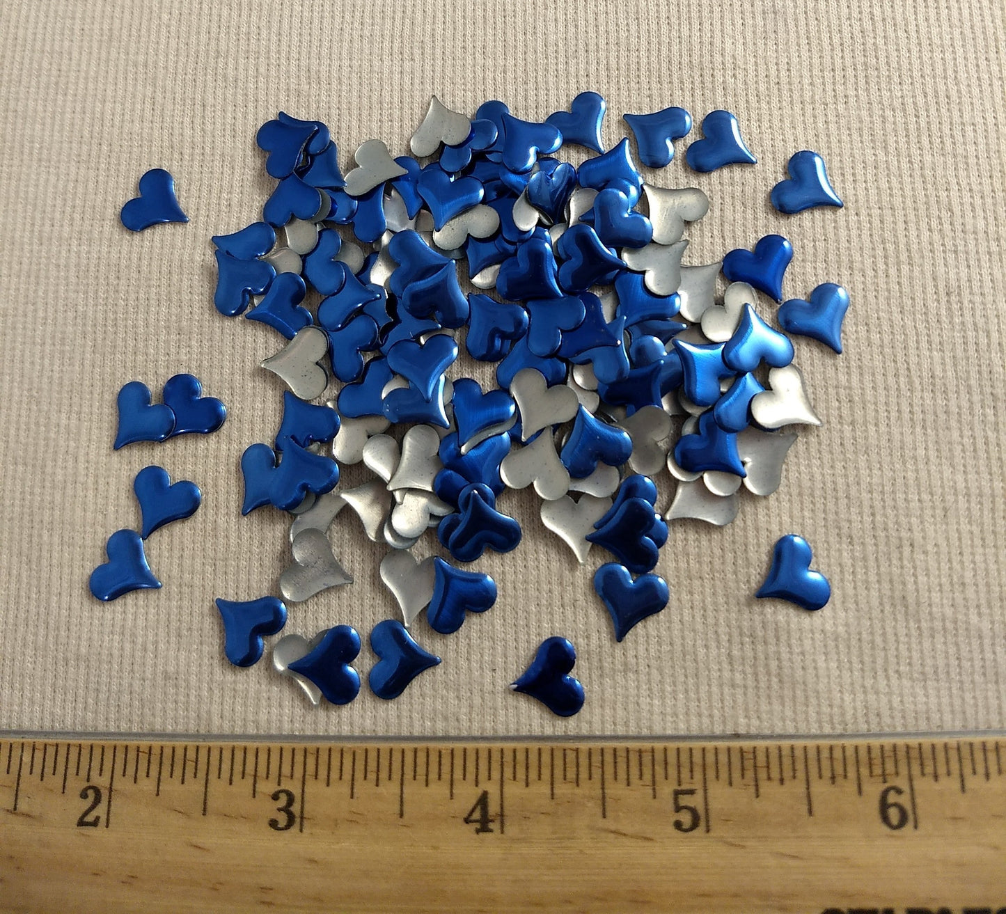 Bead #Rhinestud #Blue #Heart #Hot-Fix #144pcs