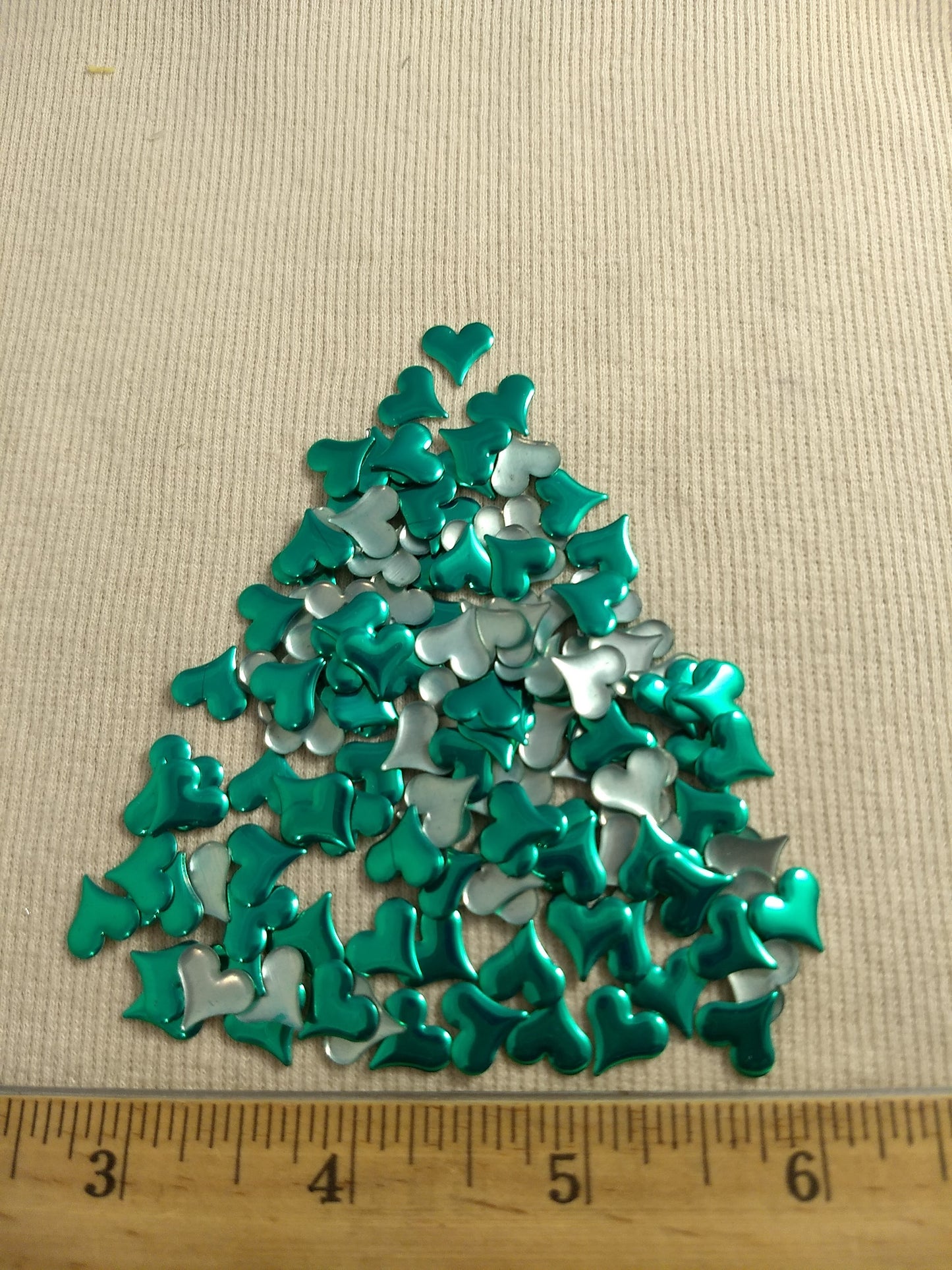 Bead #Rhinestud #Green #Heart #Hot-Fix #144pcs