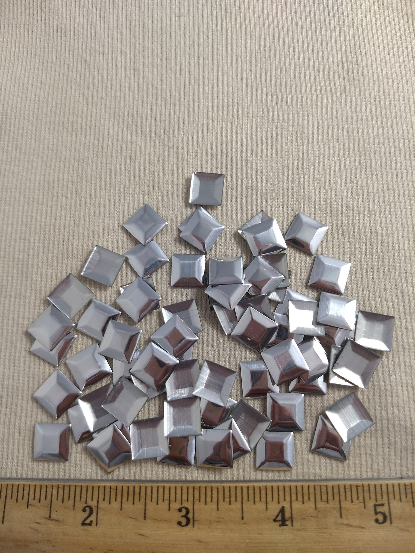 Bead #Rhinestud #Silver #Square #Hot-Fix #144pcs