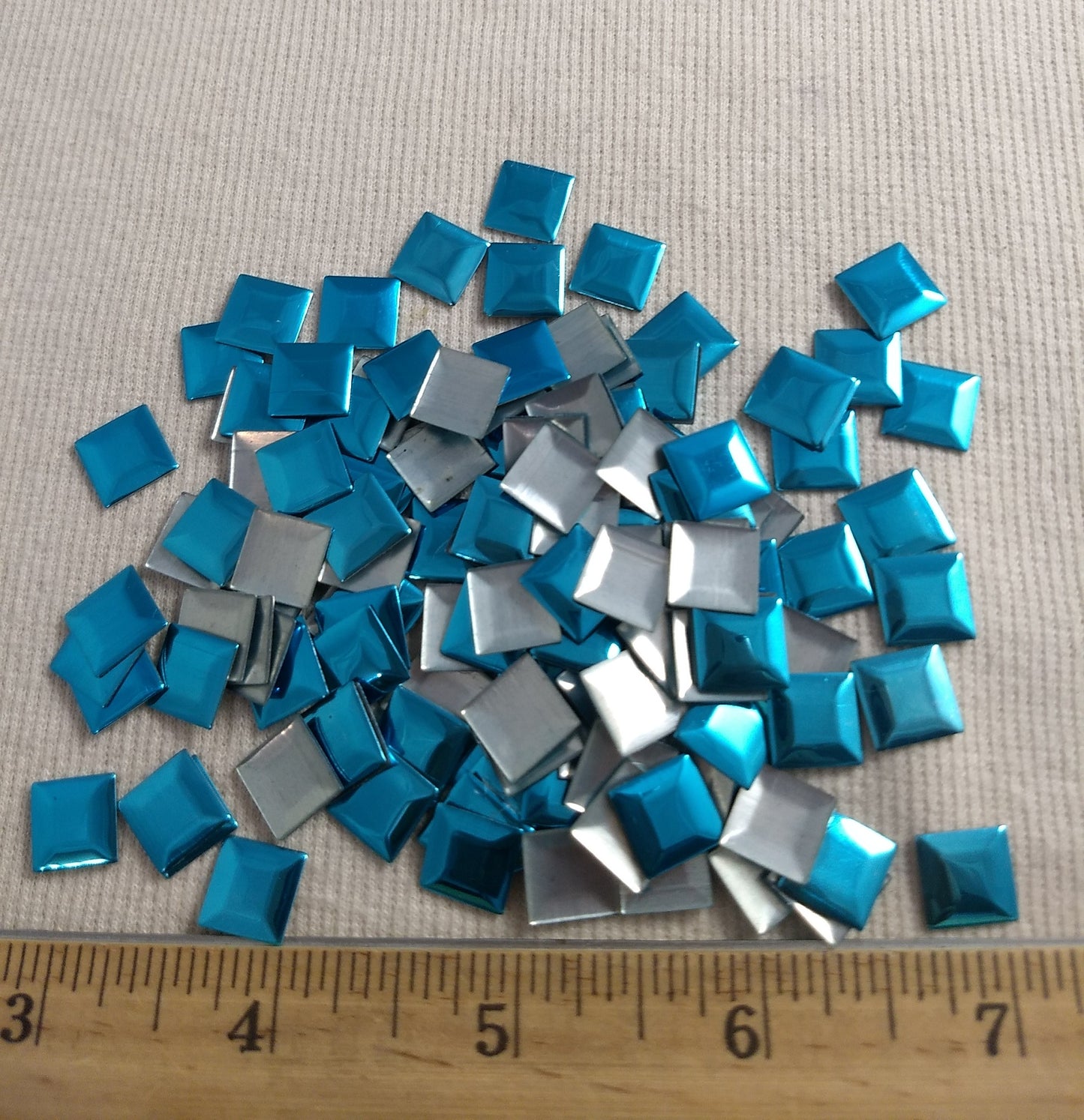 Bead #Rhinestud #Turquoise #Square #Hot-Fix #200pcs