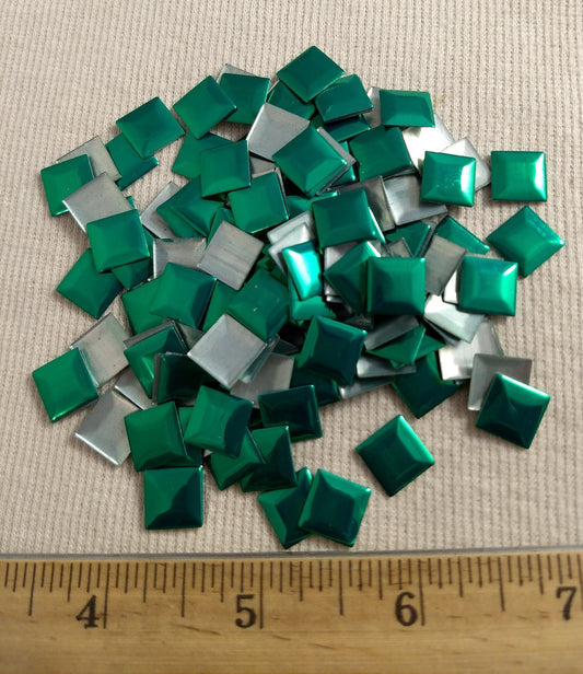 Bead #Rhinestud #Green #Square #Hot-Fix #200pcs