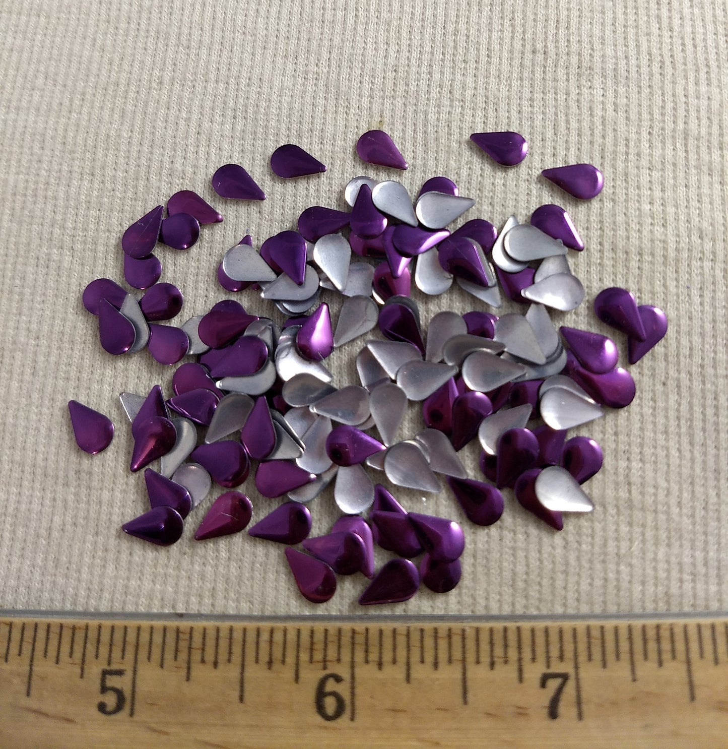 Bead #Rhinestud #Purple #Tear-Drop #Hot-Fix #144pcs