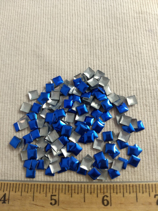 Bead #Rhinestud #Blue #Square #Hot-Fix #576pcs