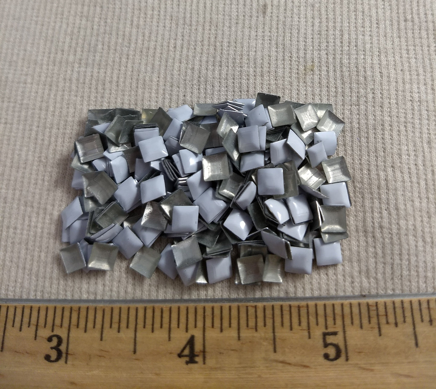 Bead #Rhinestud #White #Square #Hot-Fix #432pcs