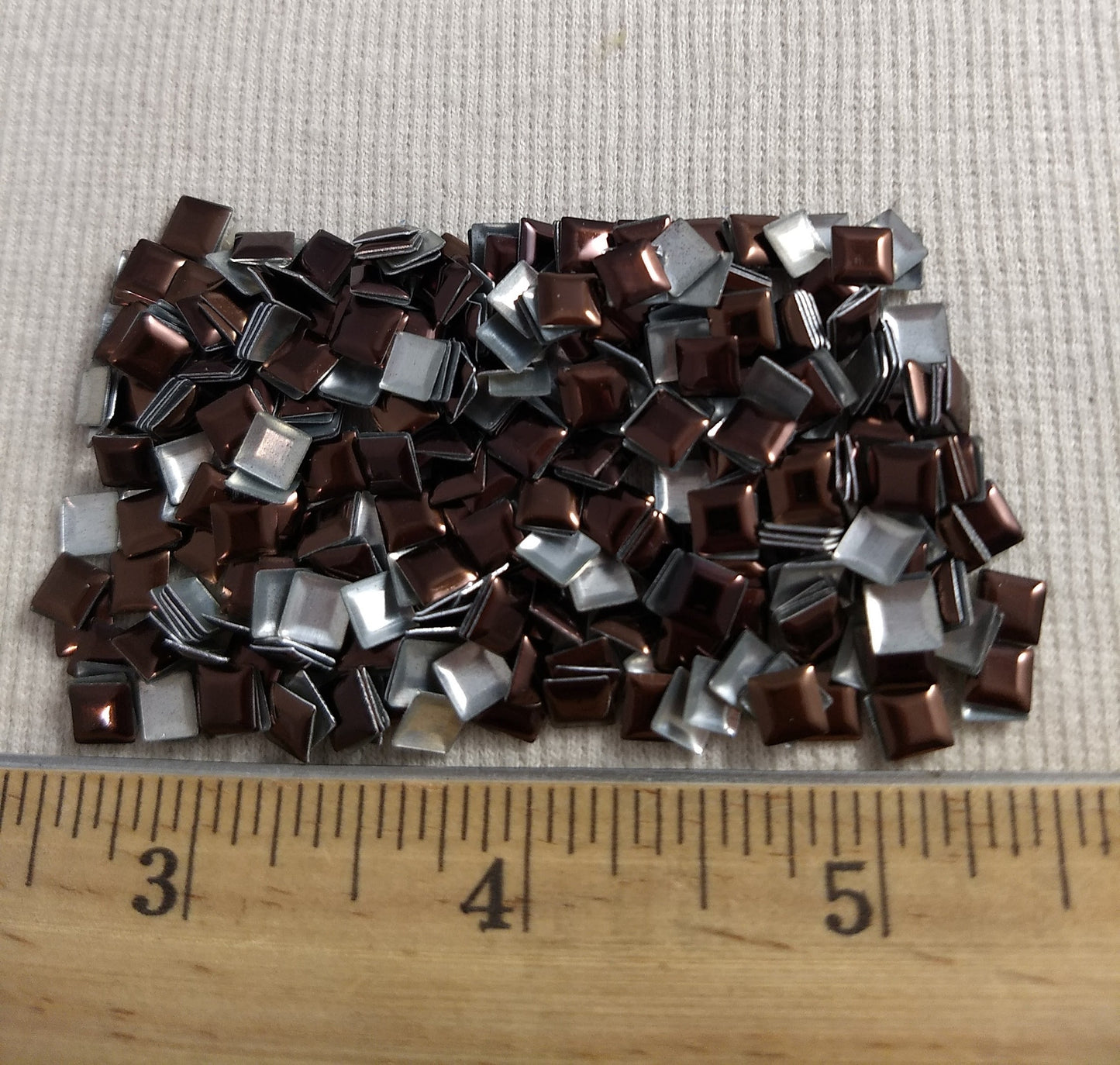 Bead #Rhinestud #Brown #Square #Hot-Fix #432pcs