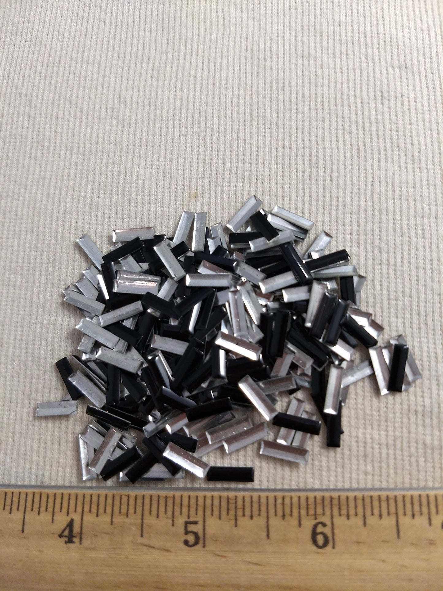 Bead #Rhinestud #Black #Rectangle #Hot-Fix #288pcs