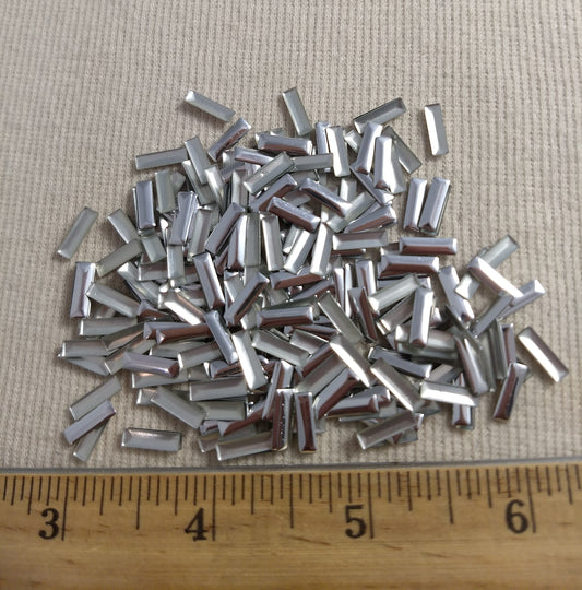 Bead #Rhinestud #Silver #Rectangle #Hot-Fix #288pc