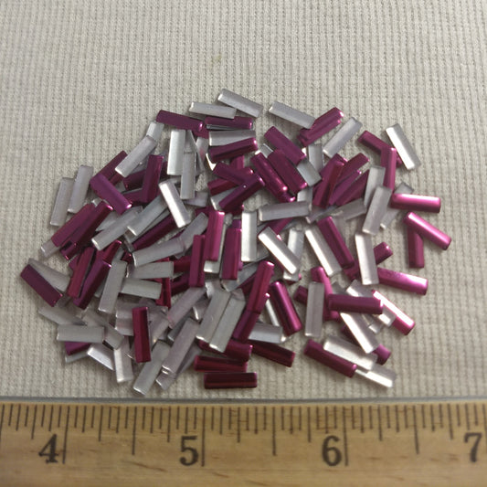 Bead #Rhinestud #Purple #Rectangle #Hot-Fix #288pc