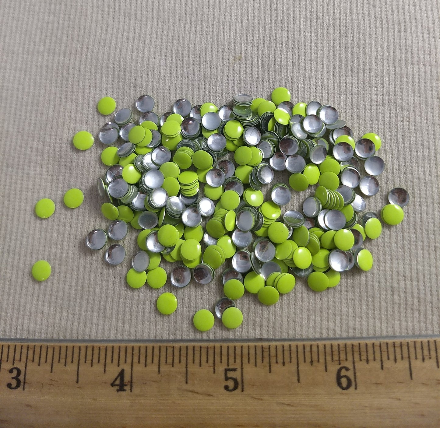 Bead #Rhinestud #Green #Round #Flat #Hot-Fix #432pcs