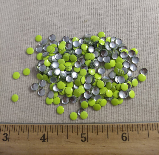 Bead #Rhinestud #Green #Round #Flat #Hot-Fix #432pcs