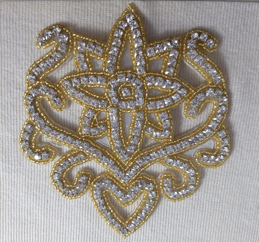 Trimming #GYZS0901165 #Gold #Heart #Star #Rhinestone 1pc