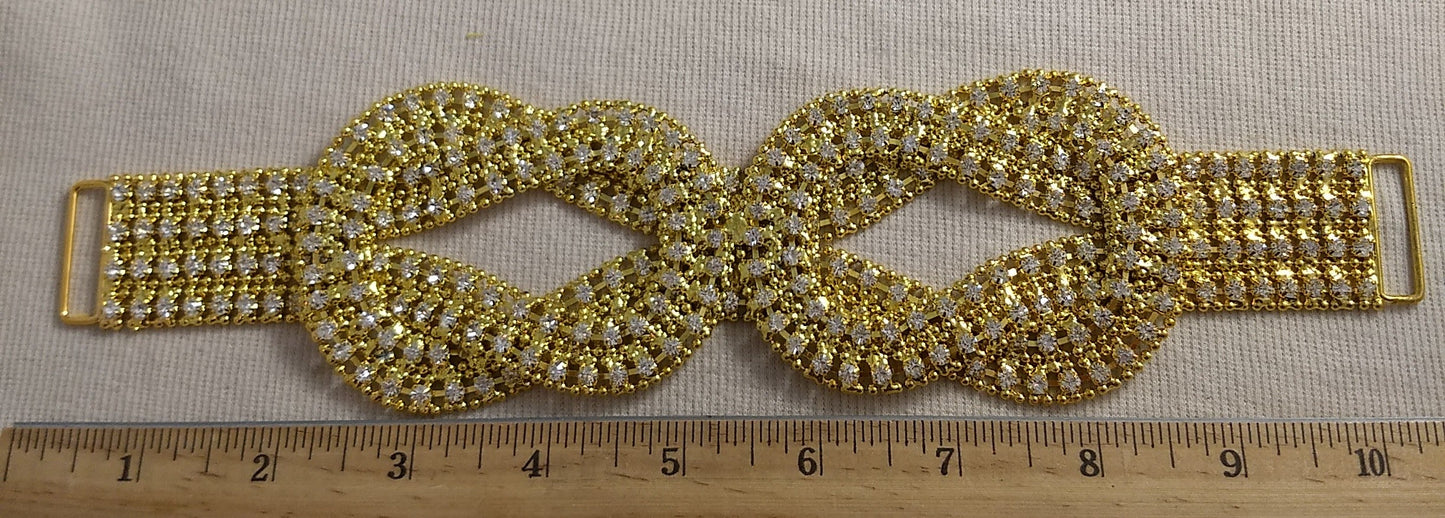 Belt #XLFL1105091 #Gold #Wedding #Rhinestone #Bead #1pc