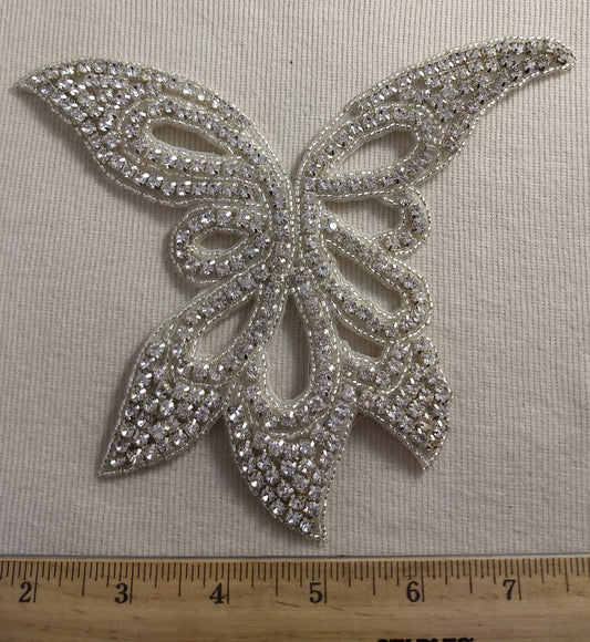 Trimming #XLFL1235 #Silver #Sequin #Rhinestone #1pc