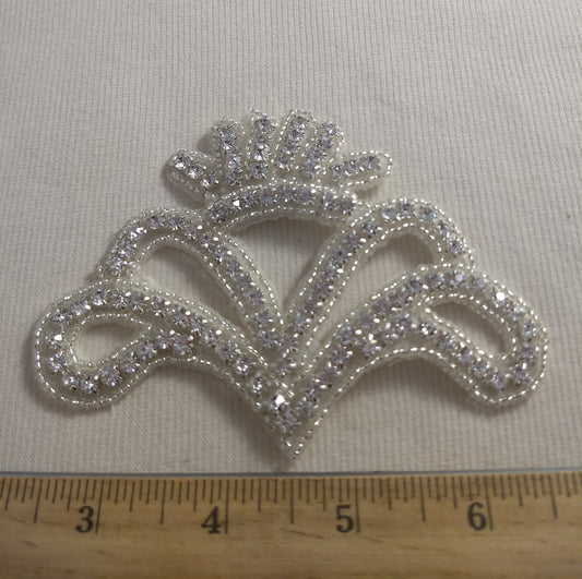 Trimming #GYZS0901166 #Silver #Crown #Rhinestone #1pc