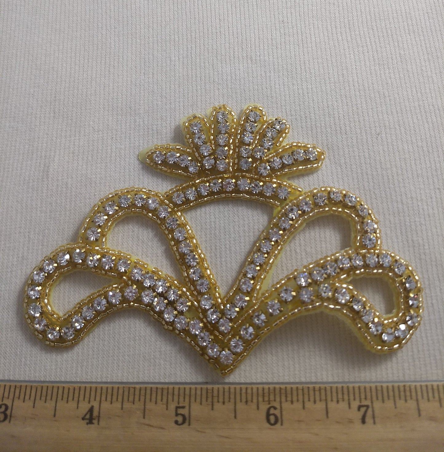 Applique #GYZS0901164 #Gold #Crown #Rhinestone #1pc