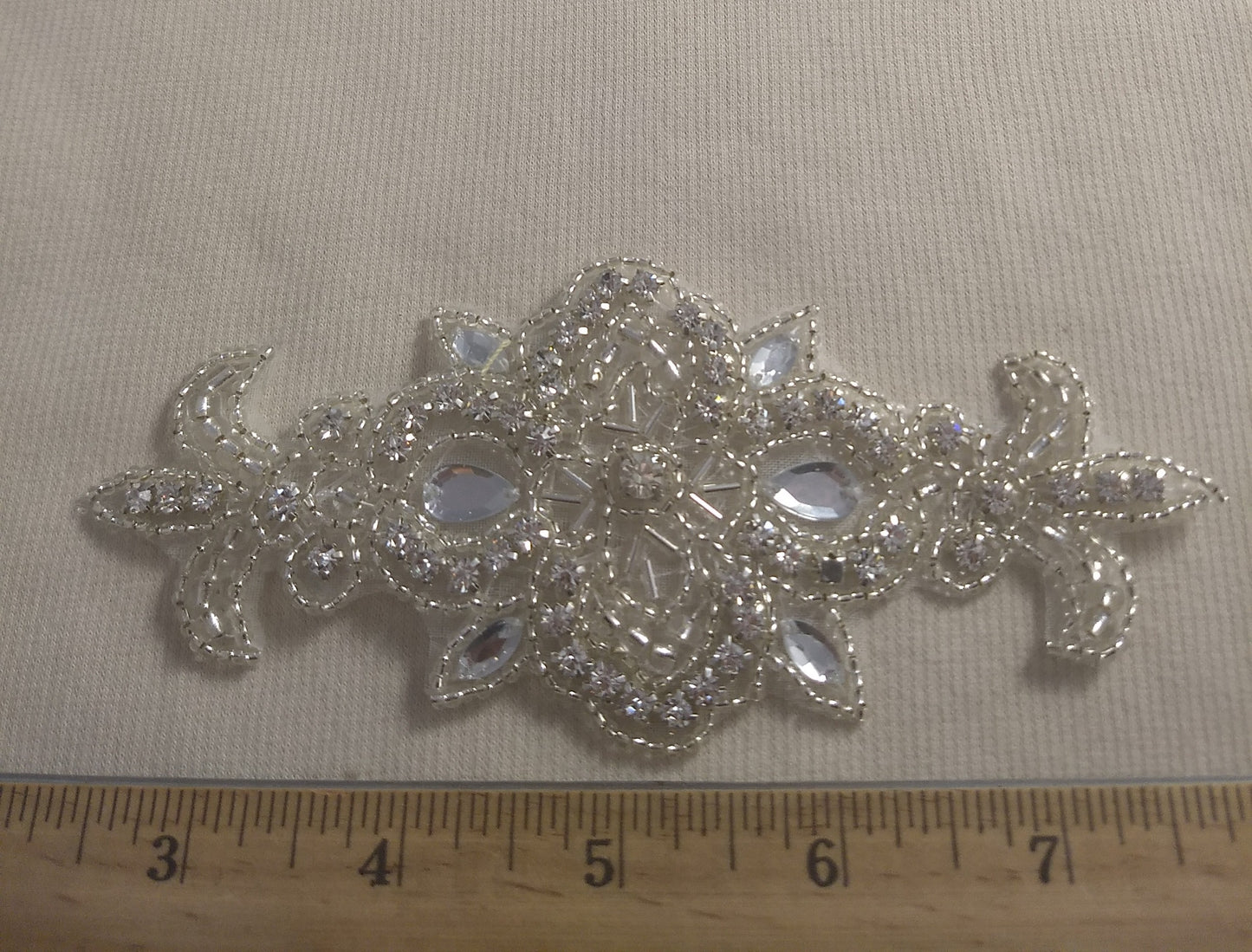 Trimming #GYZS0901124 #Silver #Sequin #Rhinestone #1pc