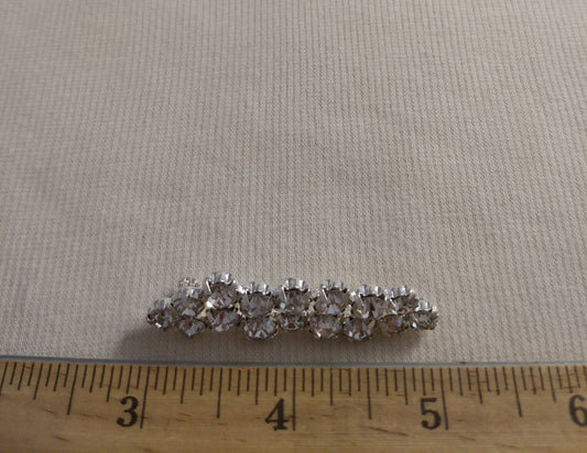 Brooch #CHB107 #Pin #Silver #Rhinestone #1pc